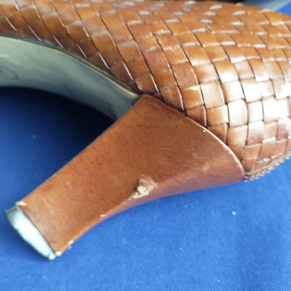 Leather Vintage Heels 7 M - Picture 10 of 10